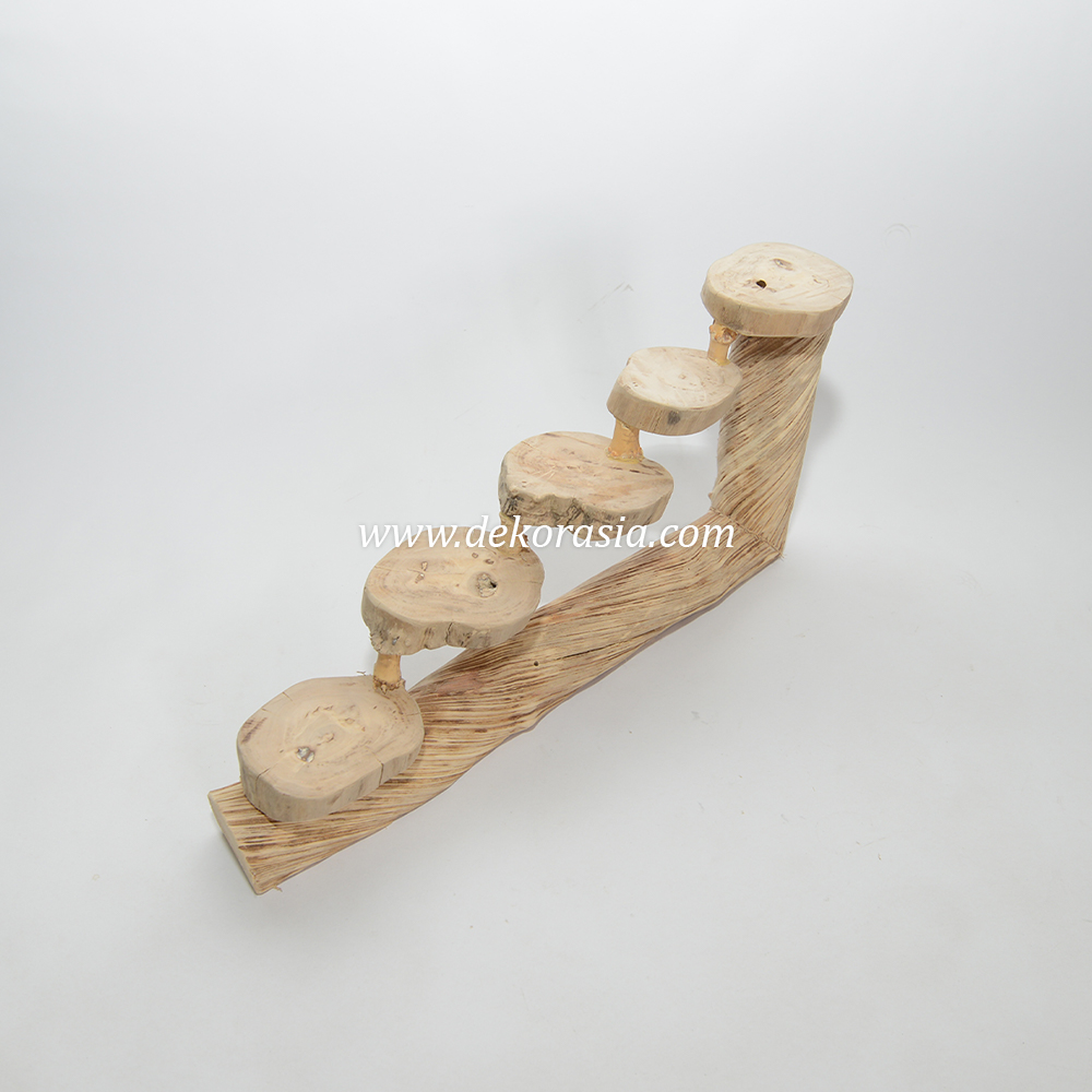 The bird perch or hamster ladder is crafted from high-quality, sturdy bamboo and coffee wood